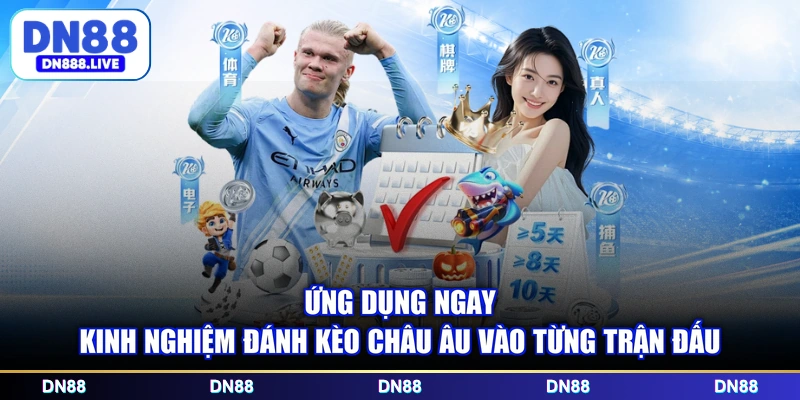 Ứng dụng ngay kinh nghiệm đánh kèo châu Âu vào từng trận đấu
