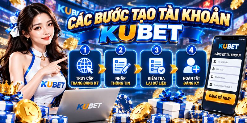 Quy trình đăng ký KUBET gồm các bước cơ bản từ truy cập trang, nhập dữ liệu đến xác nhận thông tin.