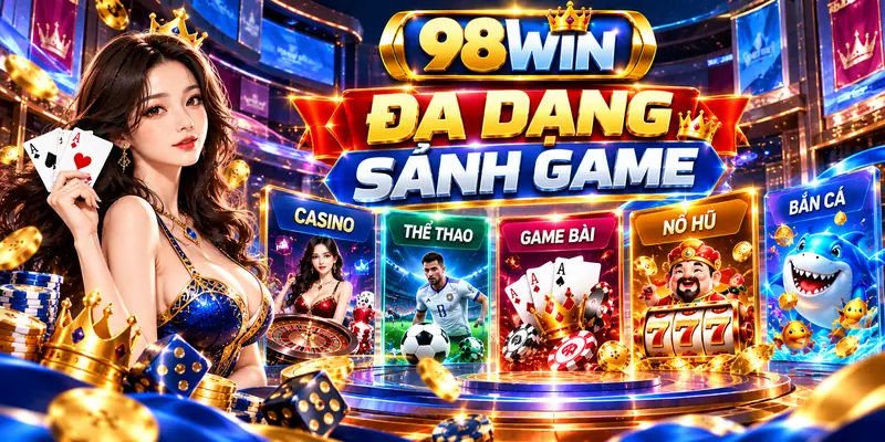 Hệ sinh thái nhiều sảnh tạo nên hành trình trải nghiệm đa dạng tại 98WIN.