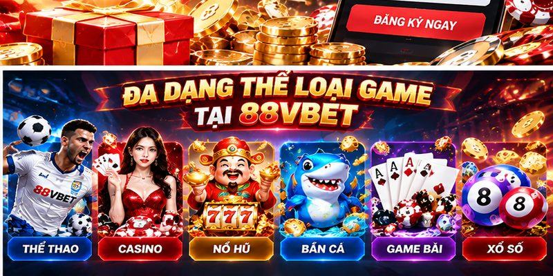 88VBet giới thiệu nhiều nhóm sản phẩm giải trí với cách phân chia danh mục rõ ràng, thuận tiện khi tìm kiếm.